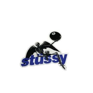 Stussy Skeleton 8 Ball Sticker Blue – Authentic Streetwear Decal – New
